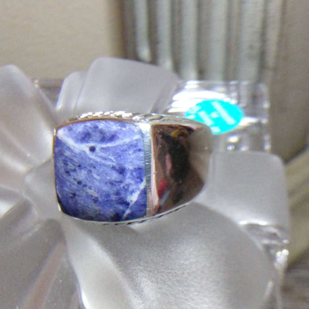 SOLD David Yurman signet ring, sterling silver, retired design, 925, 10 - Picture 4 of 9